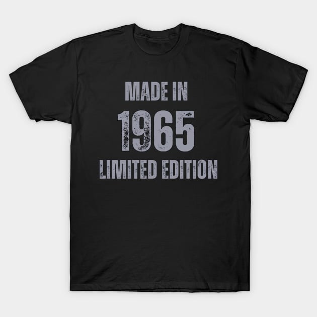 Vintage Made in 1965 , Limited Edition  , Gift for Mom Dad Birthday T-Shirt by Mary_Momerwids